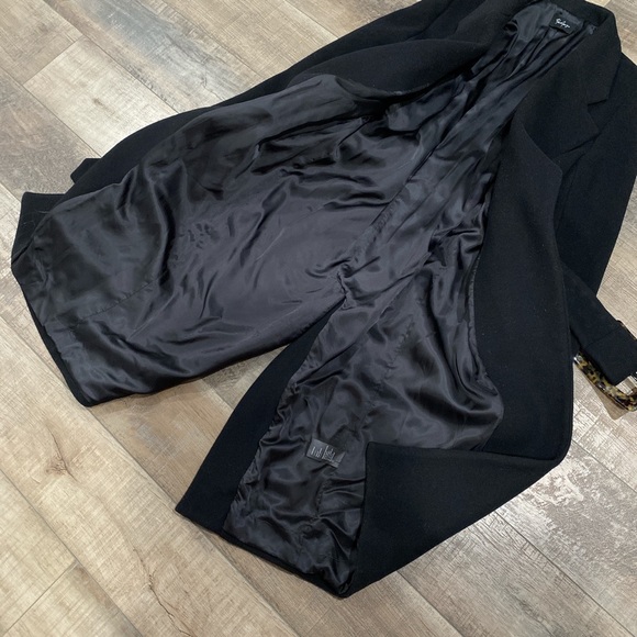 Paris Georgia The Classic Coat black wool trench coat - Picture 5 of 13